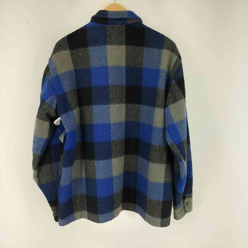 メルトン melton 60S-70S チェック CPOシャツジャケット メンズ JPN:M